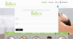 Desktop Screenshot of bellasskincare.com.au